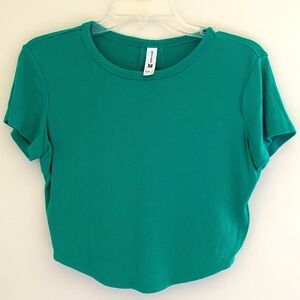 All in Motion Green Crop T-Shirt, Size XS